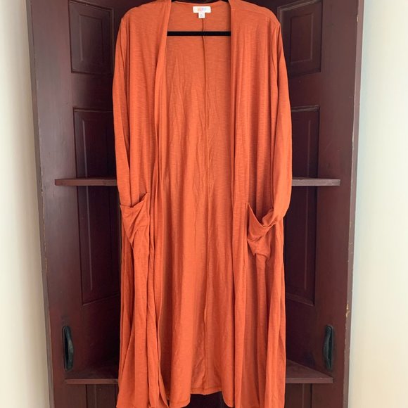 LuLaRoe Sweaters - LuLaRoe Burnt Orange Sarah Cardigan